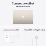 Apple MacBook Air M4 15" (2025) Lumière stellaire – 24 Go RAM, 512 Go SSD (MC6K4FN/A) – Image 2