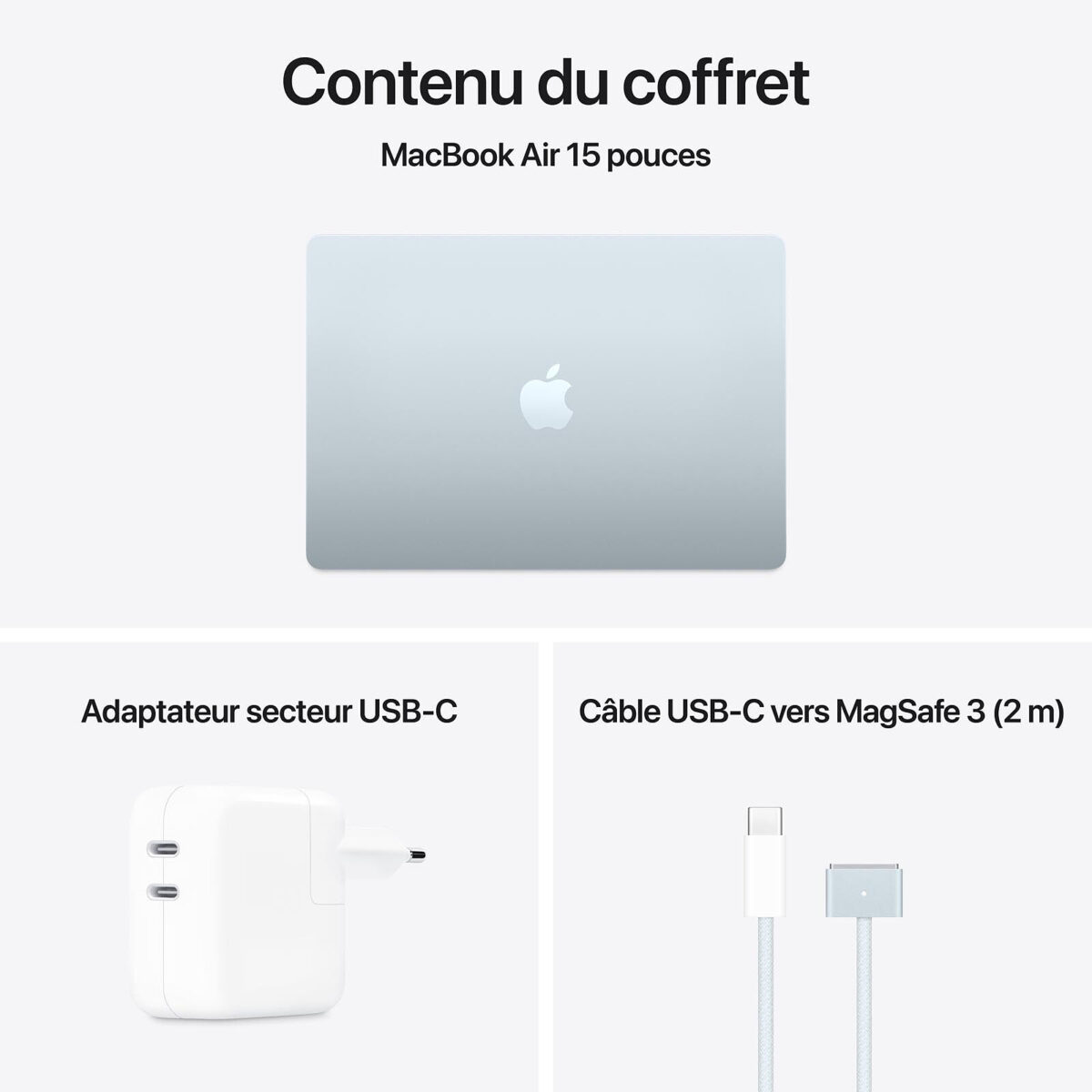 Apple MacBook Air M4 15" (2025) Bleu Ciel – 32 Go RAM, 1 To SSD (MC7A4FN/A) – Image 2