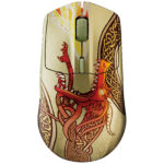 SteelSeries Wireless Gaming Mouse CS2 Dragon Lore – Souris sans fil gamer – RF 2.4 GHz / Bluetooth 5.0 – Capteur TrueMove Air 18000 dpi – 6 boutons programmables – Droitier