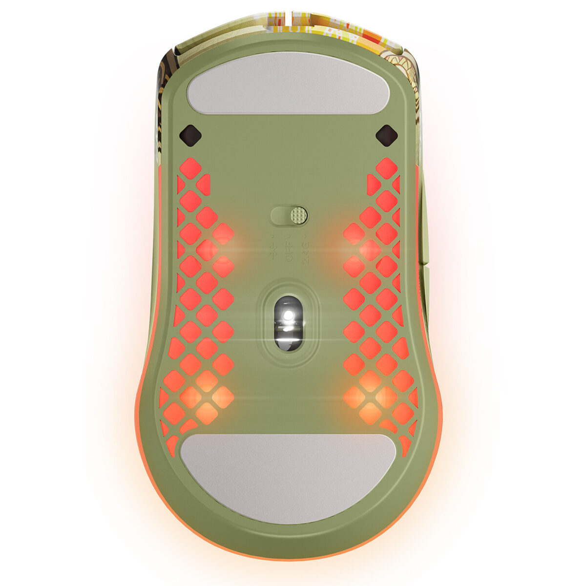 SteelSeries Wireless Gaming Mouse CS2 Dragon Lore – Souris sans fil gamer – RF 2.4 GHz / Bluetooth 5.0 – Capteur TrueMove Air 18000 dpi – 6 boutons programmables – Droitier – Image 2