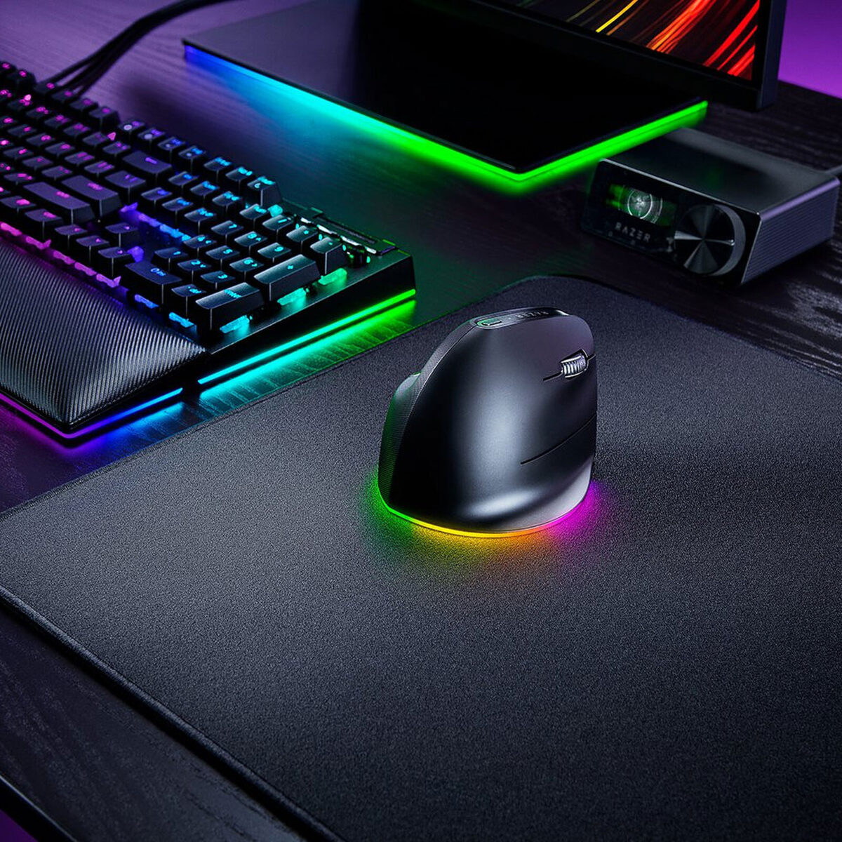 Souris sans fil ergonomique droite Razer HyperSpeed – Capteur optique 30000 dpi – 8 boutons programmables – Image 2