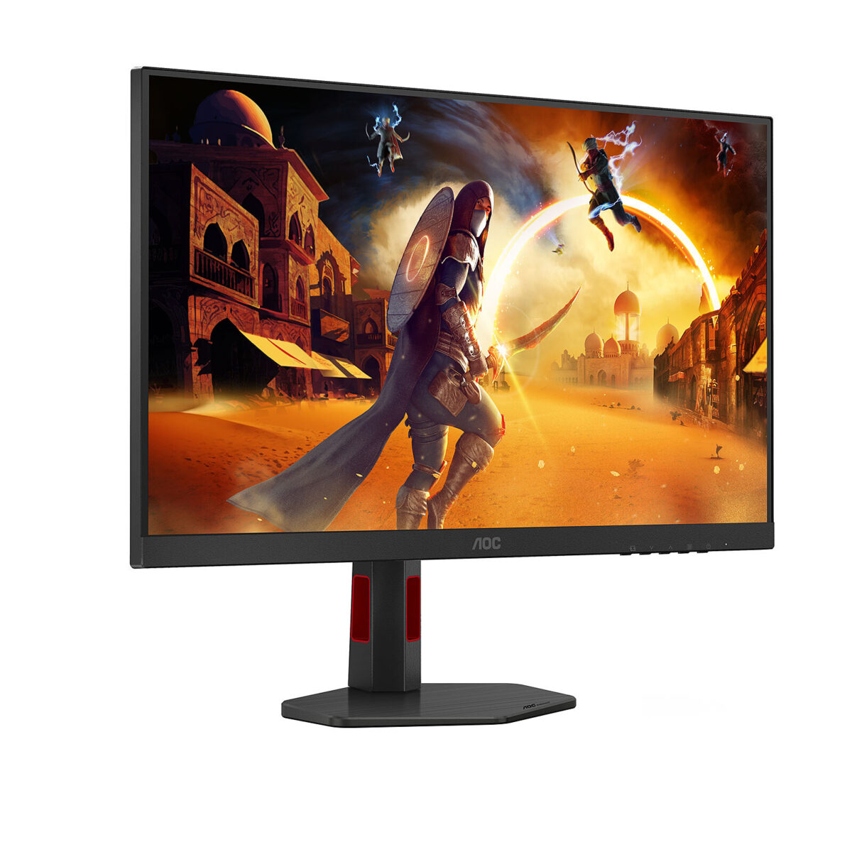 AOC Q27G4ZR – Écran PC 27" LED – 2.5K (2560 x 1440) – Dalle IPS – 1 ms – 240 Hz – DisplayHDR 400 – Adaptive Sync – Pivot – HDMI/DisplayPort – Noir – Image 4