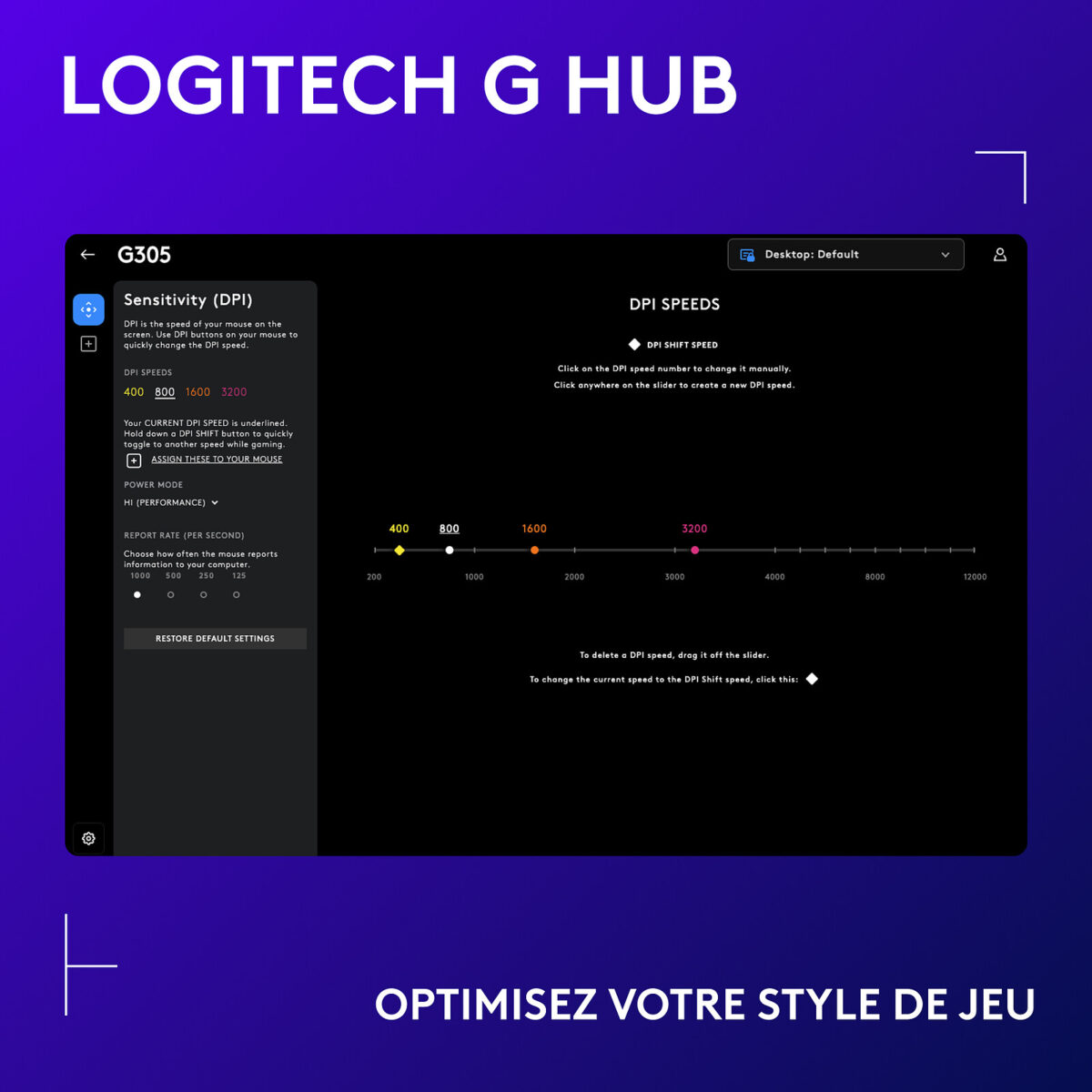 Logitech G305 Lightspeed Noir – Souris Gamer Sans Fil 12 000 dpi – Image 2