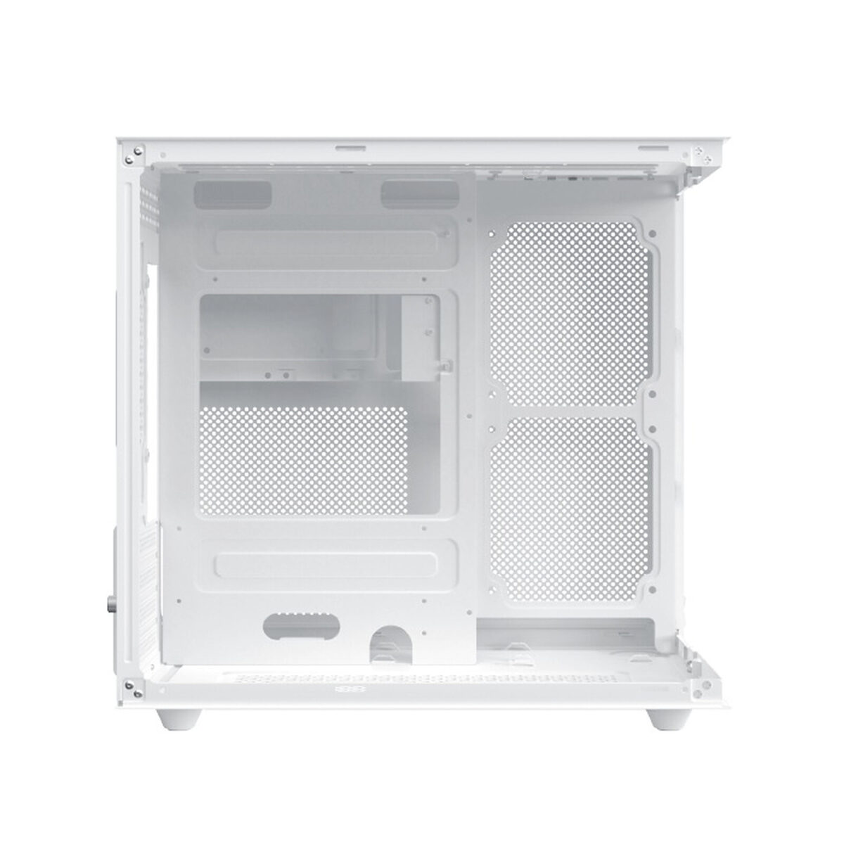 Xigmatek Aqua M Lite Blanc – Boîtier Mini Tour avec façade et paroi en verre trempé – Image 2