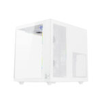 Xigmatek Aqua M Lite Blanc – Boîtier Mini Tour avec façade et paroi en verre trempé – Image 5