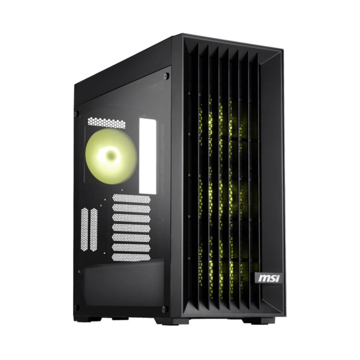 MSI MAG FORGE 210R AIRFLOW – Boîtier Moyen Tour gaming avec fenêtre en verre trempé et 4 ventilateurs ARGB – Image 1