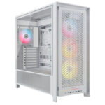 Corsair Frame 5000D RS ARGB Blanc – Boîtier Moyen Tour avec verre trempé et 4 ventilateurs ARGB 140 mm